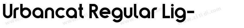 Urbancat Regular Lig字体转换